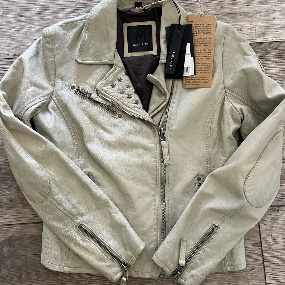 NEW Mauritius Star Leather Jacket